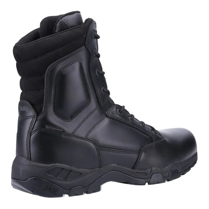 Black - Back - Magnum Unisex Adult Viper Pro 8.0 Plus Leather Waterproof Uniform Boots