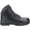 Black - Side - Magnum Unisex Adult Strike Force 6.0 Leather Side Zip Uniform Safety Boots