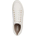 White - Lifestyle - Geox Womens-Ladies D Myria Leather Trainers