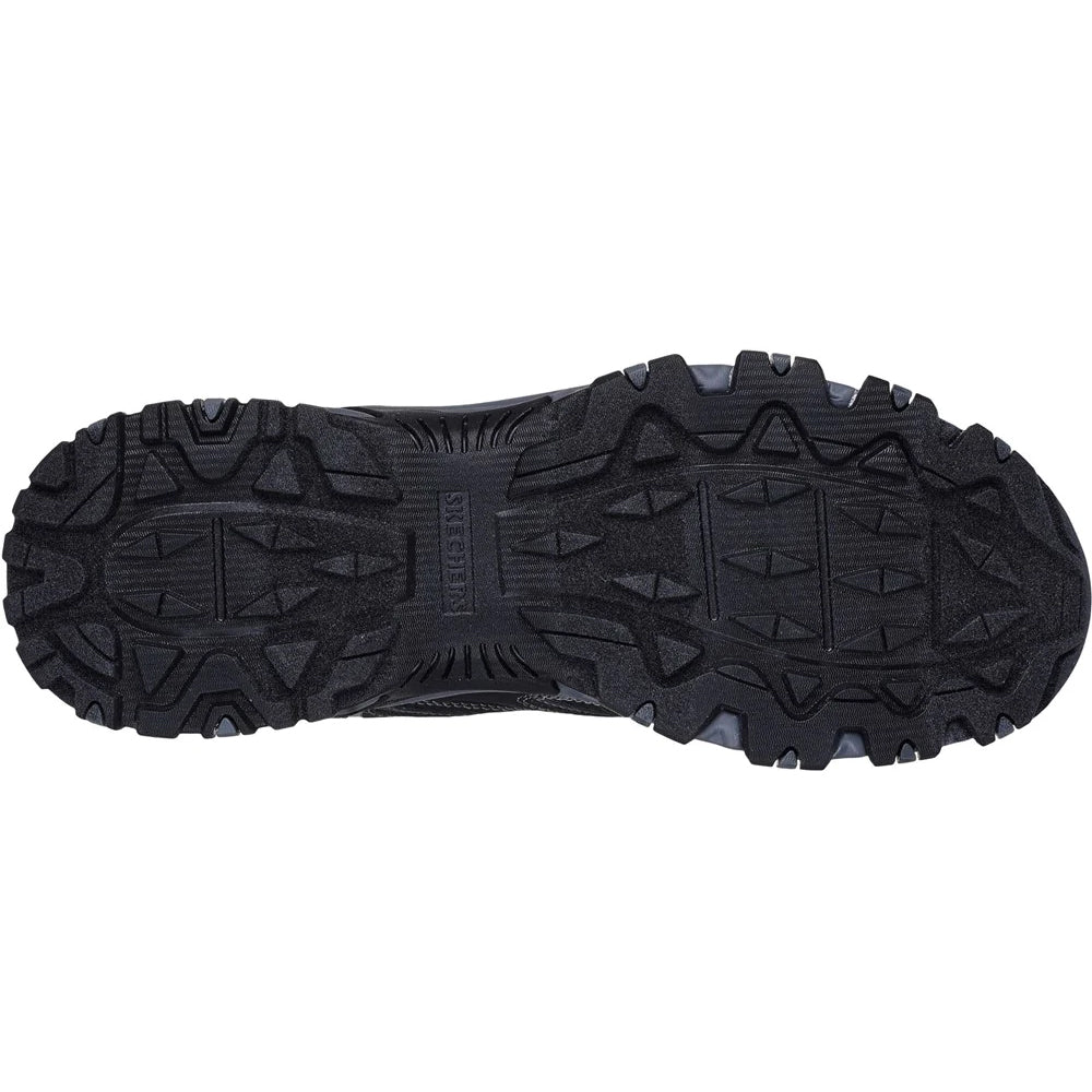 Black-Charcoal - Lifestyle - Skechers Mens Hillcrest Leather Walking Shoes