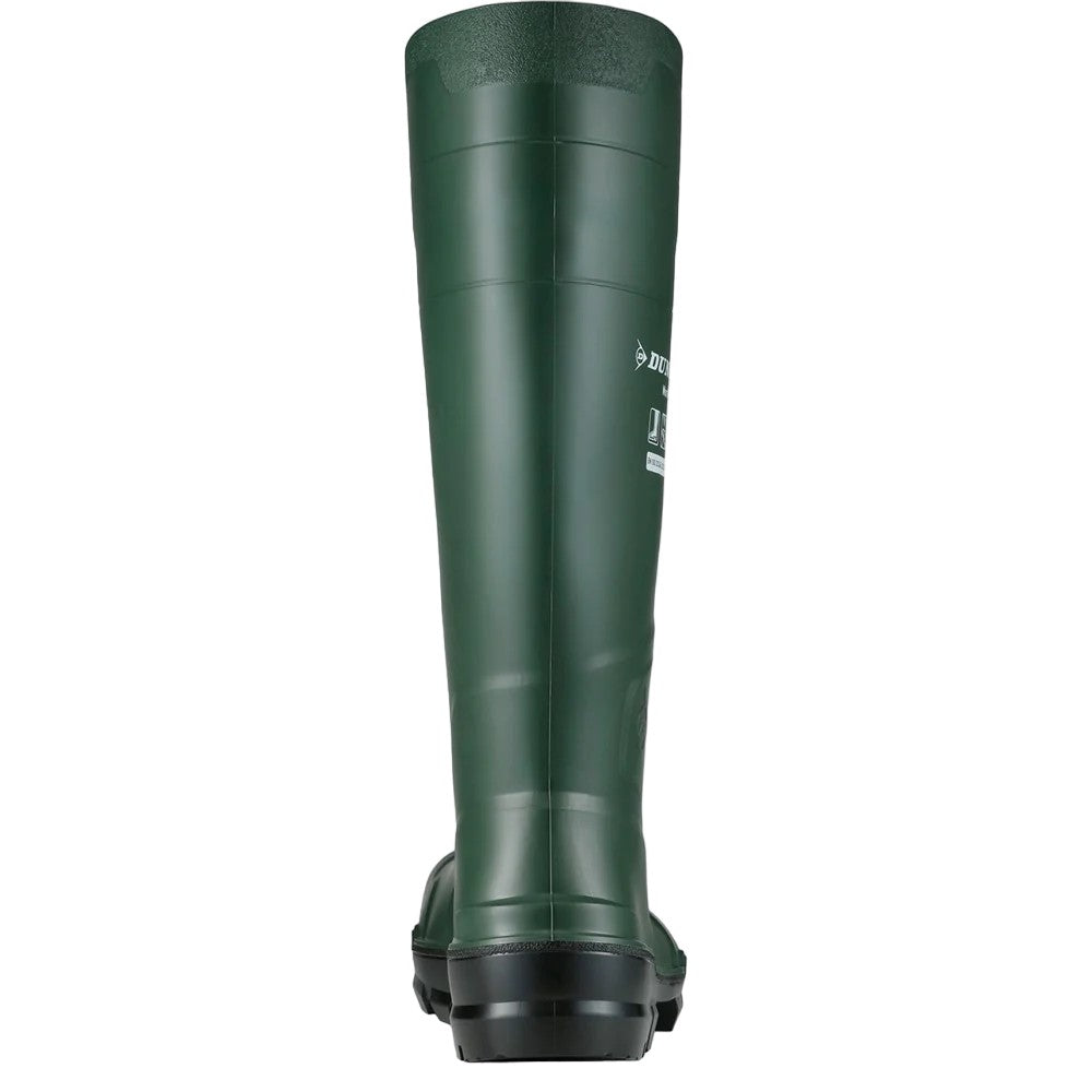 Green - Back - Dunlop Unisex Adult Work-It Safety Wellington Boots