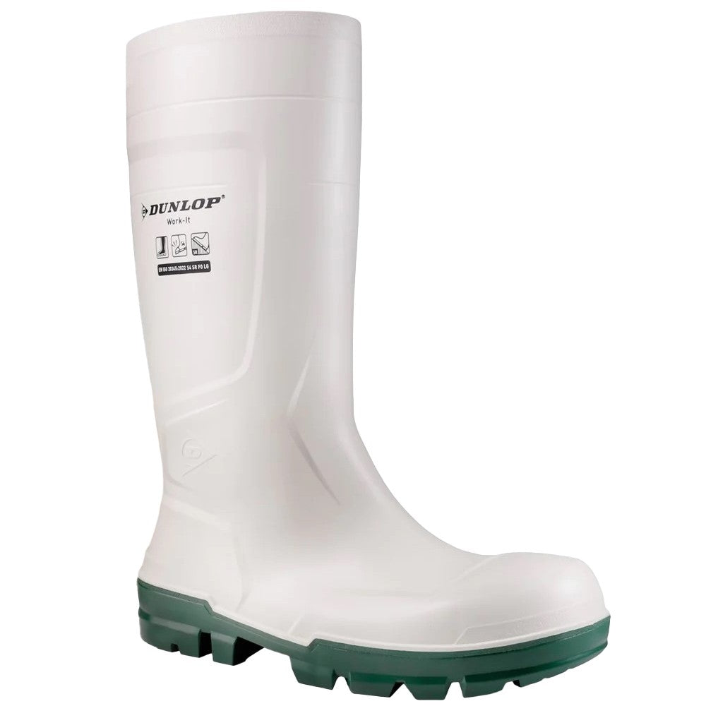 White - Front - Dunlop Unisex Adult Work-It Safety Wellington Boots