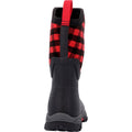 Black-Red - Back - Footsure Womens-Ladies Arctic Sport II Mid Cut Wellington Boots