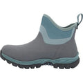 Grey-Trooper Blue - Side - Muck Boots Womens-Ladies Arctic Sport II Contrast Ankle Boots