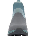 Grey-Trooper Blue - Pack Shot - Muck Boots Womens-Ladies Arctic Sport II Contrast Ankle Boots