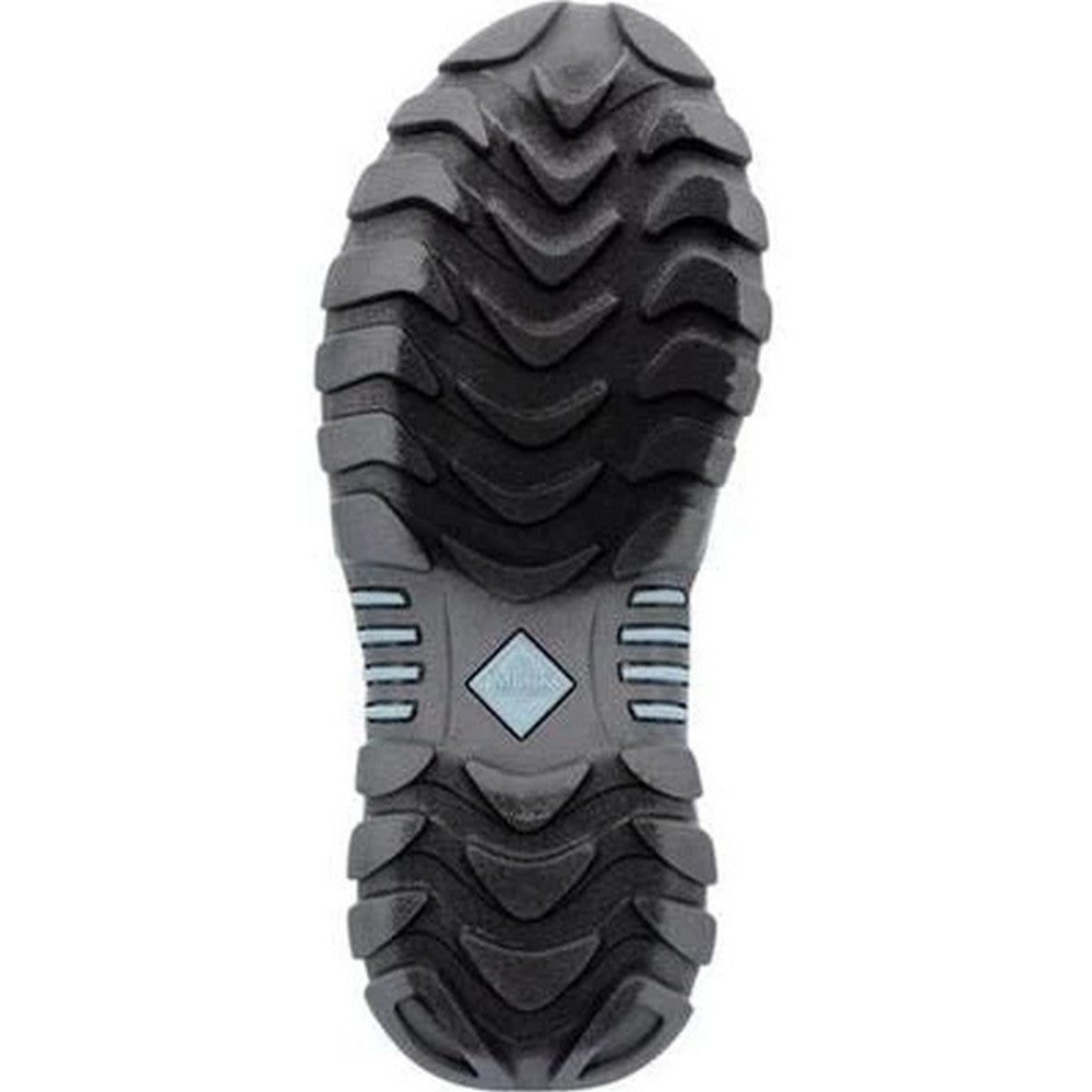 Grey-Trooper Blue - Close up - Muck Boots Womens-Ladies Arctic Sport II Contrast Ankle Boots
