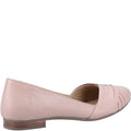 Blush - Back - Hush Puppies Womens-Ladies MARLEY Leather Ballet Shoes