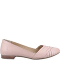 Blush - Side - Hush Puppies Womens-Ladies MARLEY Leather Ballet Shoes