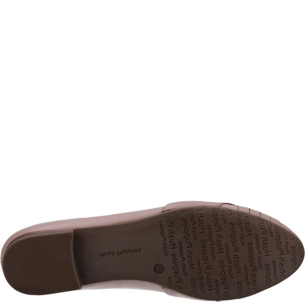 Blush - Lifestyle - Hush Puppies Womens-Ladies MARLEY Leather Ballet Shoes