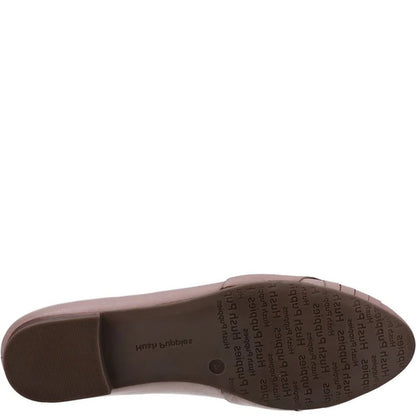 Blush - Lifestyle - Hush Puppies Womens-Ladies MARLEY Leather Ballet Shoes