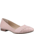 Blush - Front - Hush Puppies Womens-Ladies MARLEY Leather Ballet Shoes