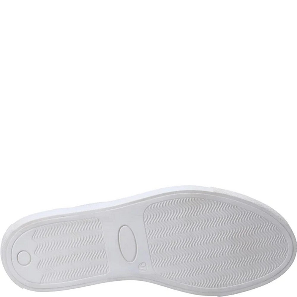 White - Lifestyle - Hush Puppies Womens-Ladies Tessa Leather Trainers