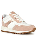 Nude-White - Front - Geox Womens-Ladies D Tabelya A Leather Trainers