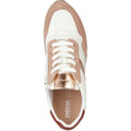 Nude-White - Side - Geox Womens-Ladies D Tabelya A Leather Trainers