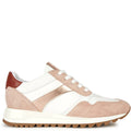 Nude-White - Pack Shot - Geox Womens-Ladies D Tabelya A Leather Trainers