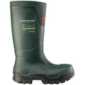 Green - Side - Dunlop Unisex Adult FieldPro Thermo+ Safety Wellington Boots