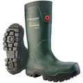 Green - Pack Shot - Dunlop Unisex Adult FieldPro Thermo+ Safety Wellington Boots