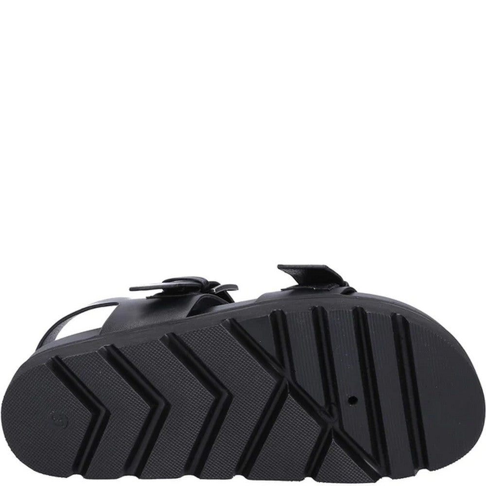 Black - Lifestyle - Divaz Womens-Ladies Saphia Wedge Heel Sandals
