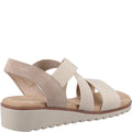 Beige - Back - Fleet & Foster Womens-Ladies Freesia Leather Sandals