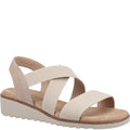 Beige - Front - Fleet & Foster Womens-Ladies Freesia Leather Sandals