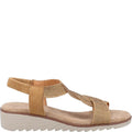 Tan - Side - Fleet & Foster Womens-Ladies Hyacinth Leather Sandals