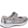 Silver - Back - Fleet & Foster Womens-Ladies Laura Suede Shoes