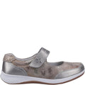 Silver - Side - Fleet & Foster Womens-Ladies Laura Suede Shoes