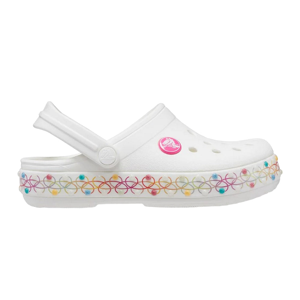 White-Multicoloured - Lifestyle - Crocs Childrens-Kids Clogs