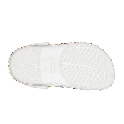 White-Multicoloured - Close up - Crocs Childrens-Kids Clogs