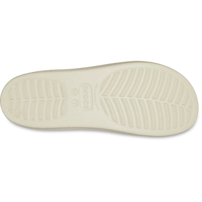 Bone-Pink - Lifestyle - Crocs Womens-Ladies Classic Snake Print Platform Sliders