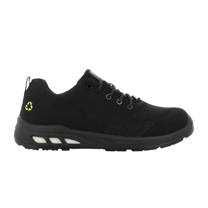 Black - Side - Safety Jogger Unisex Adult Ecofitz S1P Shoes