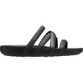 Black - Side - Crocs Womens-Ladies Splash Strappy Sandals