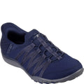 Navy - Front - Skechers Womens-Ladies Roll With Me Casual Shoes