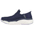 Navy-Lavender-White - Pack Shot - Skechers Womens-Ladies Cushioned Trainers