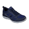 Navy - Front - Skechers Mens Summits South Rim Leather Sports Shoes