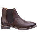 Dark Brown - Side - Cotswold Mens Corsham Leather Chelsea Boots