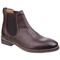 Dark Brown - Front - Cotswold Mens Corsham Leather Chelsea Boots
