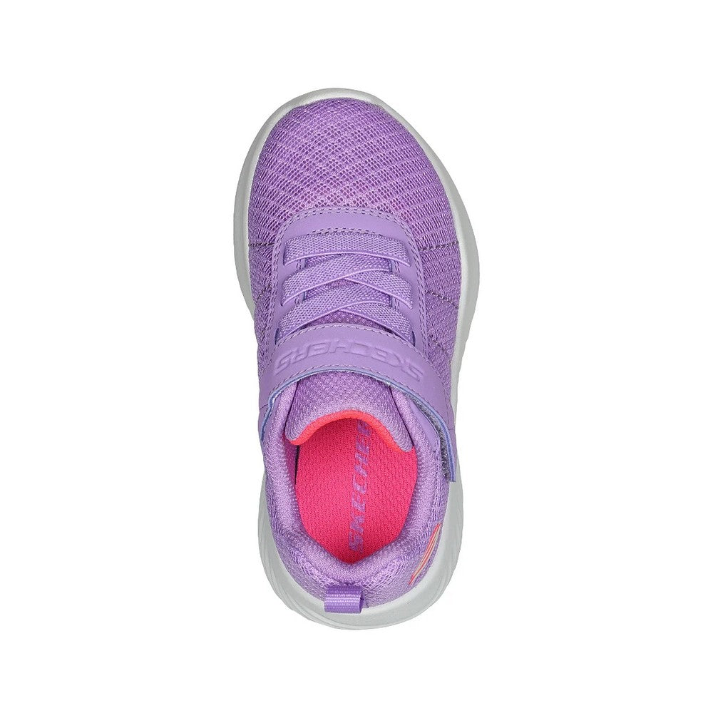 Lavender - Side - Skechers Girls Bounder - Cool Cruise Shoes