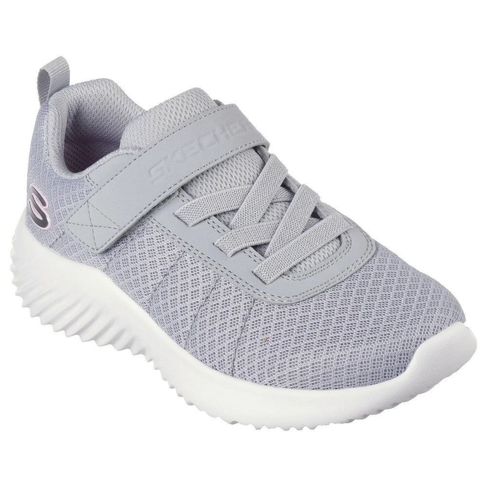 Grey - Front - Skechers Girls Bounder - Cool Cruise Shoes