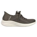 Olive - Back - Skechers Womens-Ladies Ultra Flex 3.0 - Brilliant Casual Shoes