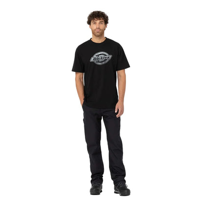 Dark Navy - Side - Dickies Workwear Mens SS Logo T-Shirt