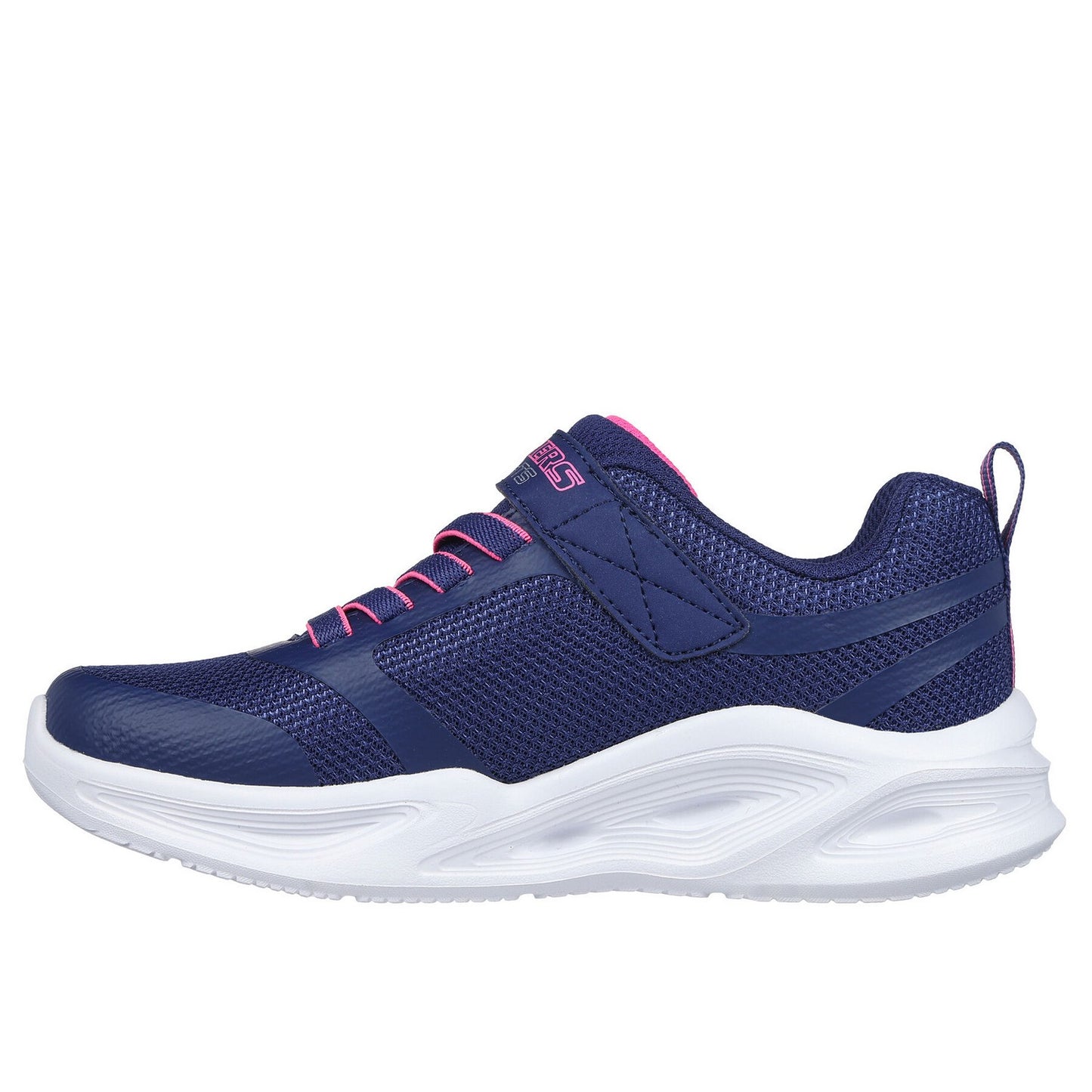 Purple-White-Pink - Pack Shot - Skechers Girls Sola Glow Trainers