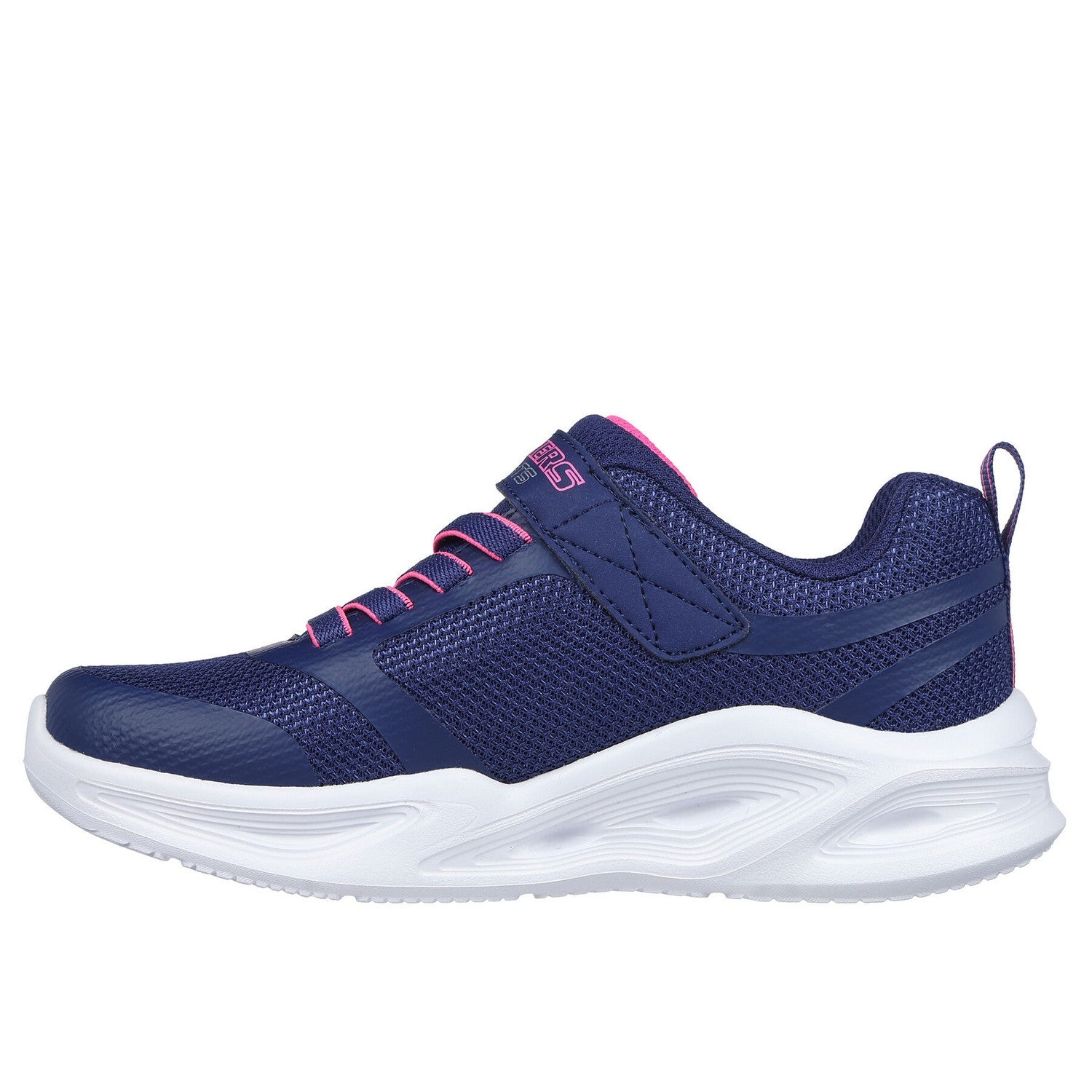 Purple-White-Pink - Pack Shot - Skechers Girls Sola Glow Trainers