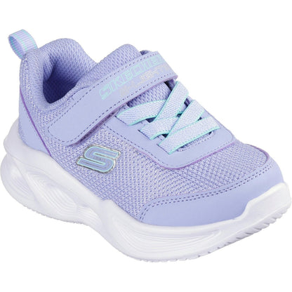 Periwinkle - Front - Skechers Girls Sola Glow Trainers