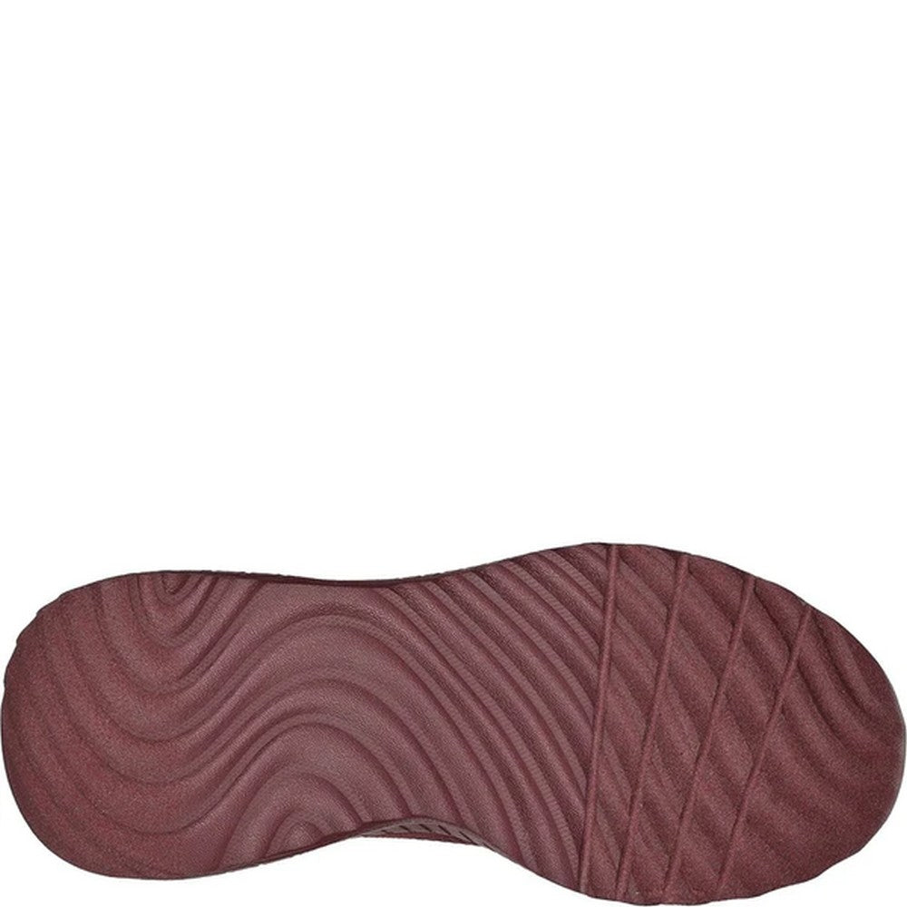 Plum - Back - Skechers Womens-Ladies Bob Squad Chaos Face Off Trainers