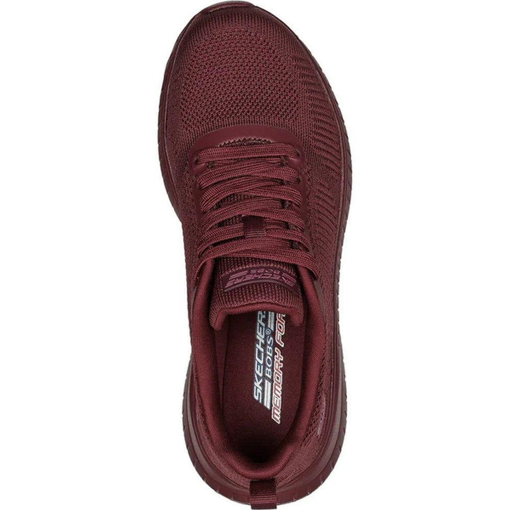 Plum - Side - Skechers Womens-Ladies Bob Squad Chaos Face Off Trainers