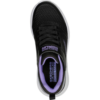 Black-Purple - Side - Skechers Girls Gorun Elevate Trainers