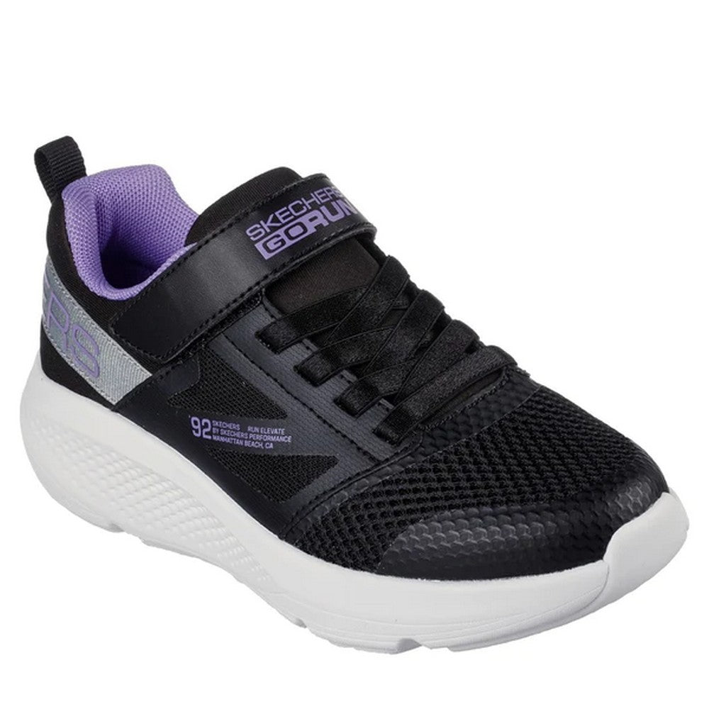 Black-Purple - Front - Skechers Girls Gorun Elevate Trainers