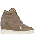Dark Taupe - Lifestyle - Geox Womens-Ladies D Maurica B Suede Trainers
