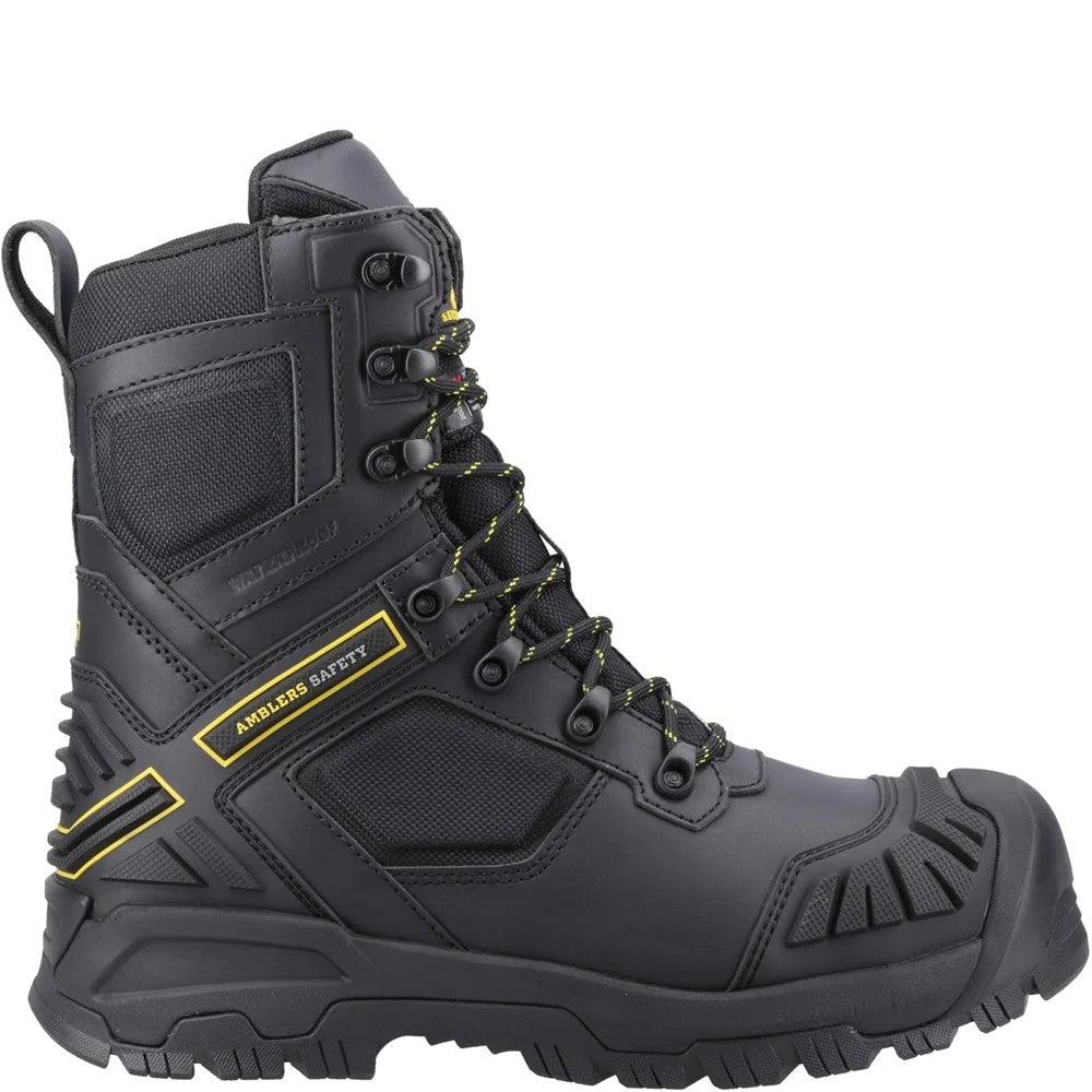 Black - Lifestyle - Amblers Mens Dynamite Grain Leather Safety Boots